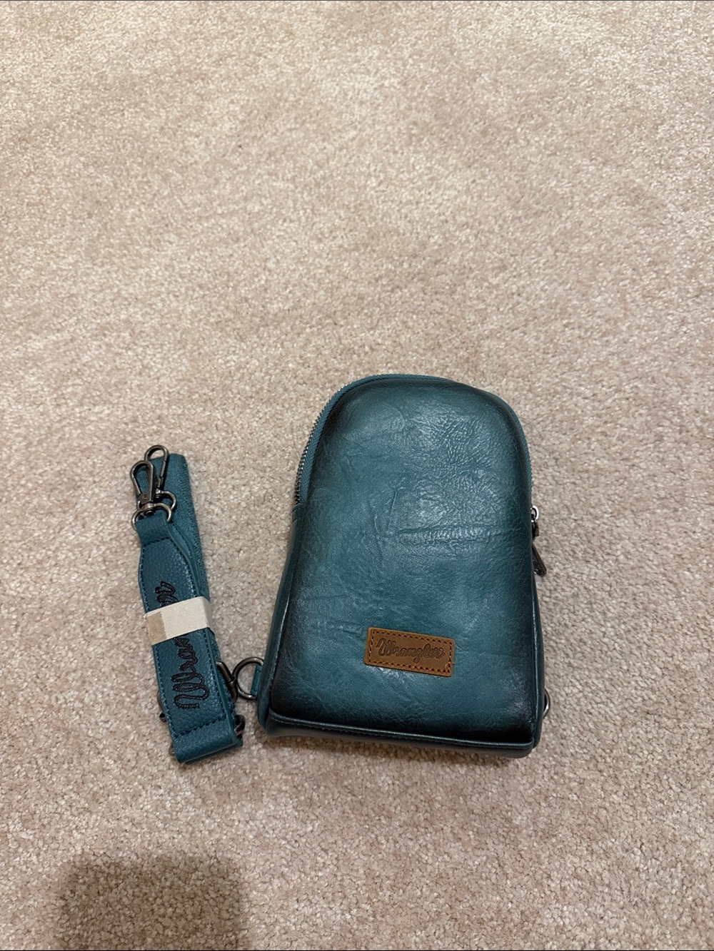 Wrangler Teal Sling Belt Bag